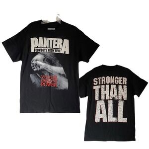 Pantera Cowboys From Hell T Shirt Men M Black Double Sided Graphic Licensed